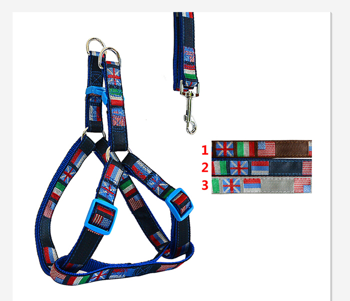 yabeibi 4 flags leash+harness