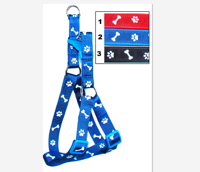 yabeibi Bone paw leash+harness